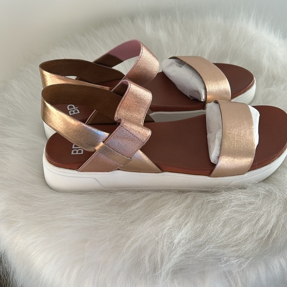 BP sandals, never been worn. The color is a rose gold. These are very cute! - Picture 2 of 4